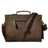 Sac à dos Hommes Original Cuir Portefeuille d'affaires Meilleur professionnel exécutif Avocat Porte-documents Ordinateur portable Case Messenger Bag 2058n