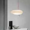 Pebble Shaped Touch Pendant Lamp Nordic Dia 41cm White Matsal Kök Pendant Light Modern Restaurant Cafe Bar Luminaire