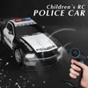 Electric/RC Car 1/12 Big 2.4GHz Super Fast Police RC Car Remote Control Cars Toy with Lights Durable Chase Drift Vehicle toys for boys kid Child