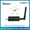 Kontrola Sonoff Zbdonglee USB Plus Zigbee 3.0 Wireless Zigbee Gateway Analizator ZigBee2MQtt Interfejs USB Zabórki anteny