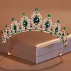 Jóias Bride Tiaras Green Fashion Wedding Crown