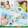 Pads Silicone Craft Mat, 20 Inch X 16 Inch Silicone Painting Mat For Resin Casting, Silicone Artist Mat With Cup For Painting