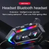 Y20 Bluetooth гарнитура для мотоциклетного шлема, беспроводные наушники для мотоцикла, громкая связь, стерео наушники, динамик, шумоподавление