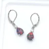 Boucles d'oreilles pendantes charmantes boucles d'oreilles en opale mystique plaquées or pour dame