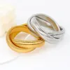 Bangle Twee Drie Ronden Kronkelende Stretch Elastische Armband Voor Vrouwen Mannen 316L Rvs IP Gold Plating Kpop Gift