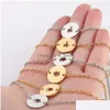 Chain Fashion Coconut Tree Stainless Steel Bracelet For Women Gold And Sier Color Hollow Elephant Crown Circle Charm Party Love Drop Dhwug