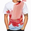 Heren T-shirts 2024 Ijslolly T-shirt Food 3D Shirt XS-5XL