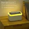 Tissue Boxes Napkins Creative Napkin Tissue Box with Night Light Waterproof Removable Storage Box Dining Table Household Q240222
