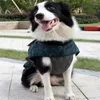 Собачья одежда камуфляжная куртка на открытом воздухе.
