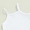 Vêtements Ensembles Citgeesummer Kids Toddler Girls Tiptifit White Sans manches Camibebed Camisole Floral Flared Pant