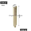 Other Faucets Showers Accs Faucets Brushed Gold Hand Held Shower Head Bathroom Finished Brass Or Stainless Steel Rain Spray Bath Dhw1V