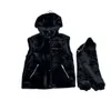 Fourrure pour femmes Faux marque de créateurs 2024 début du printemps nouveau Nanyou Pra polyvalent en peluche manches détachables deux vêtements gilet chaud manteau à capuche GGLF