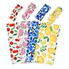 Blankets 2Pcs/Set Baby Swaddle For Infant Headband Warp Fruit Print Sleeping Bag Envelope Sleep Sack Bedding Diapers