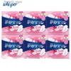 Higiena kobieca 100% miękka bawełniana dama Menstrual Pads z skrzydłami sanitarna serwetka Whisper Kobiety Pads Day Użyj 240 mm Regularne przepływ 10 podkładek * 6 pakietów Q240222