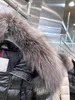 Мужские пуховые парки Monclears Jacket Дизайнерское пальто Зимняя парка Крупногабаритные пушистые меховые воротники на молнии Пальто средней длины с капюшоном Женские пуховые куртки 9dci Xugig