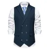 Men's Vests Personalized Fashion Business Casual Irregular Button Sleeveless Suit Vest