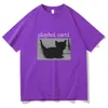 Heren t-shirts Playboi Carti Oversized Hiphop Leuke Kat Print T-shirt Harajuku Tee Regelmatige Tops Kwaliteit Mannen 2pac Rap tshirt