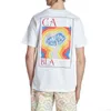 Дизайнерские мужские футболки Модельерская мужская футболка Свободная рубашка с принтом Casa Blanc Летний тренд с коротким рукавом Мода Повседневная Азиатский размер HYPKEWVX