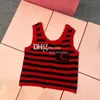 Cropped Women Singlet Tanks Letters Luxury Designer Tank Tops Vests Red Elegant Bottoming Singlets