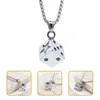 Pendant Necklaces Dice Necklace Men's Aesthetic Women Metal Womens Titanium Steel For Chain Man Male