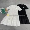 Short Sleeved Shirt Dress Designer Casual Dress Classic Solid Color Knitted Dress Stylish Patchwork Lapel Dress