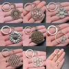 Keychains Flower Of Life Decoration Crafts Jewelry Materials