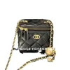 Designer channeles bags New 22B Golden Ball Bag Golden Ball Chain Mini One Shoulder Diagonal Cross Red Bag Makeup Bag