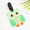 Creatieve Leuke Bagagelabel Cartoon Uil Pengui Koffer ID Adres Houder Bagage Boarding Tags Draagbare Label Reisaccessoires