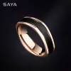 Rings Men Ring, Couple for Wedding Tungsten Rings, 8mm Width Rose Gold, Comfort Fit, Free Shipping, Customized