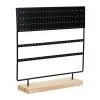 Rings Metal 144hole Jewelry Rack Table Top Earrings Ring Rack Necklace Jewelry Removable Wooden Display Storage Rack Jewelry Display