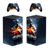 Aufkleber Battlefield Protector Aufkleber Aufkleber Decal Cover für die Xbox -Serie X -Konsole und 2 Controller Xbox Series X Skin Sticker Vinyl