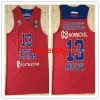 13 SERGIO RODRIGUEZ CSKA MOSCOW Retro Retro Throwback Basketball Jersey Costurado Personalizado Qualquer Número Nome Jerseys Ncaa XS-6XL