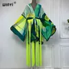 Grundlegende Freizeitkleider WINYI Kimono Böhmische Mode Afrikanischer Strand Tragen Sommer Klassischer Druck Bikini Cover Cardigan Sexy Urlaub Langarm Quaste Dre J240222