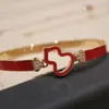 Designer Bracelet Qeelins Jewelry V-gold New Full Diamond Ruyi Gourd Bracelet For Women With Chinese Style Full Sky Star Red Jade Chalcedony Gourd Bracelet