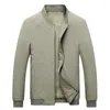 Men's Jackets Casual Men Fashion Clothing 2024 Brand Streetwear Lightweight Work Wear Coats Daily Khaki Jacket