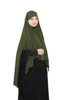 Etnische Kleding Effen Kleur Vrouwen Instant Hijab Moslim Islamitische Overhead Khimar Hoofddoek Sjaals Tulband Gebed Kledingstuk M-2XL