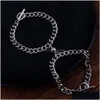 Chain 2Pcs/Set Heart Bells Magnetic Couple Chain Bracelets Mutual Attraction Relationship Matching Bracelet For Men Women F Dhgarden Dhvo9