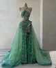 Royal halter sereia vestido de baile sexy sem mangas lantejoulas rendas miçangas vestidos de noite formais robe de soiree