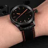 Other Watches Genuine leather bracelet carbon fiber particle watch strap 18mm 20mm red orange splicing watch strap 21mm 22mm 23mm 24mm watch strap J240222