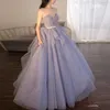 Abiti da festa da sera senza spalline eleganti in rete a strati abito da ballo design abito da sposa vita sottile abiti lunghi