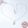 Pendentifs KALETINE mode Sterling 925 argent coeur collier chanceux Hamsa main pendentifs à breloque colliers femmes bijoux en gros KLTN075