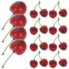 Party Decoration 20sts Realistic Fruit Model Cherries Po Decorations for Home Office