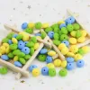 Necklaces Cuteidea 300Pcs 12mm silicone lentil beads teether Personalized handmade jewelry necklace bracelet chain baby procduct teething