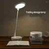 Bordslampor Fällbara LED-skrivbordslampor USB Portable Nightstand Night Light Eye Caring Reading Study for Kids Adult Living Room 180x53m