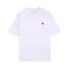 Summer T Shirts Designer Spring Summer Embroidered Heart T-shirt för män Kvinnor Runda nacke Märke Löst par T-shirt