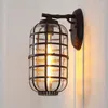 Lampa ścienna na zewnątrz wodoodporne amerykańskie korytarz retro balkon lekki europejski ogród deszczowy e27 oświetlenie