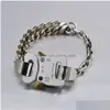 Bangle 11 Haute Qualité Alyx Bracelet Hommes Femmes Mixte Lien Chaîne En Métal 1017 9Sm Bracelets Fine Steel Colorfast Q0717 Drop Livraison Juif Dhez6