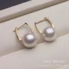 Orecchini per le orecchie perle aurico full body s925 perle in argento in argento perle perle semplici e versatili CCE219