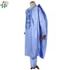 H D Ropa tradicional sudafricana Traje formal Bazin Riche Dashiki Trajes Camisa Pantalones Traje Traje Sin gorra Hombres africanos Agbada 240220