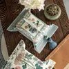 Tissue Boxes Napkins Chinese Flower Bird Paint Tissue Holder Decorative Soft Napkin Box With Tassel Oriental Eastern Style Gift Idea 18x24cm Q240222